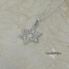 Sterling Silver Star of David Necklace — view 14