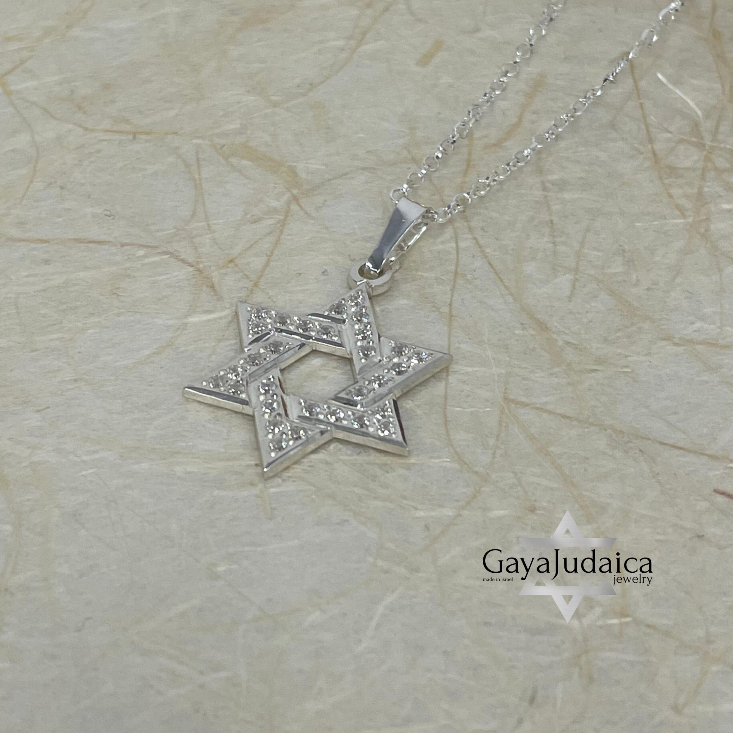 Sterling Silver Star of David Necklace — Statement Magen David Pendant Sterling Silver Star of David Necklace — Statement Magen David Pendant