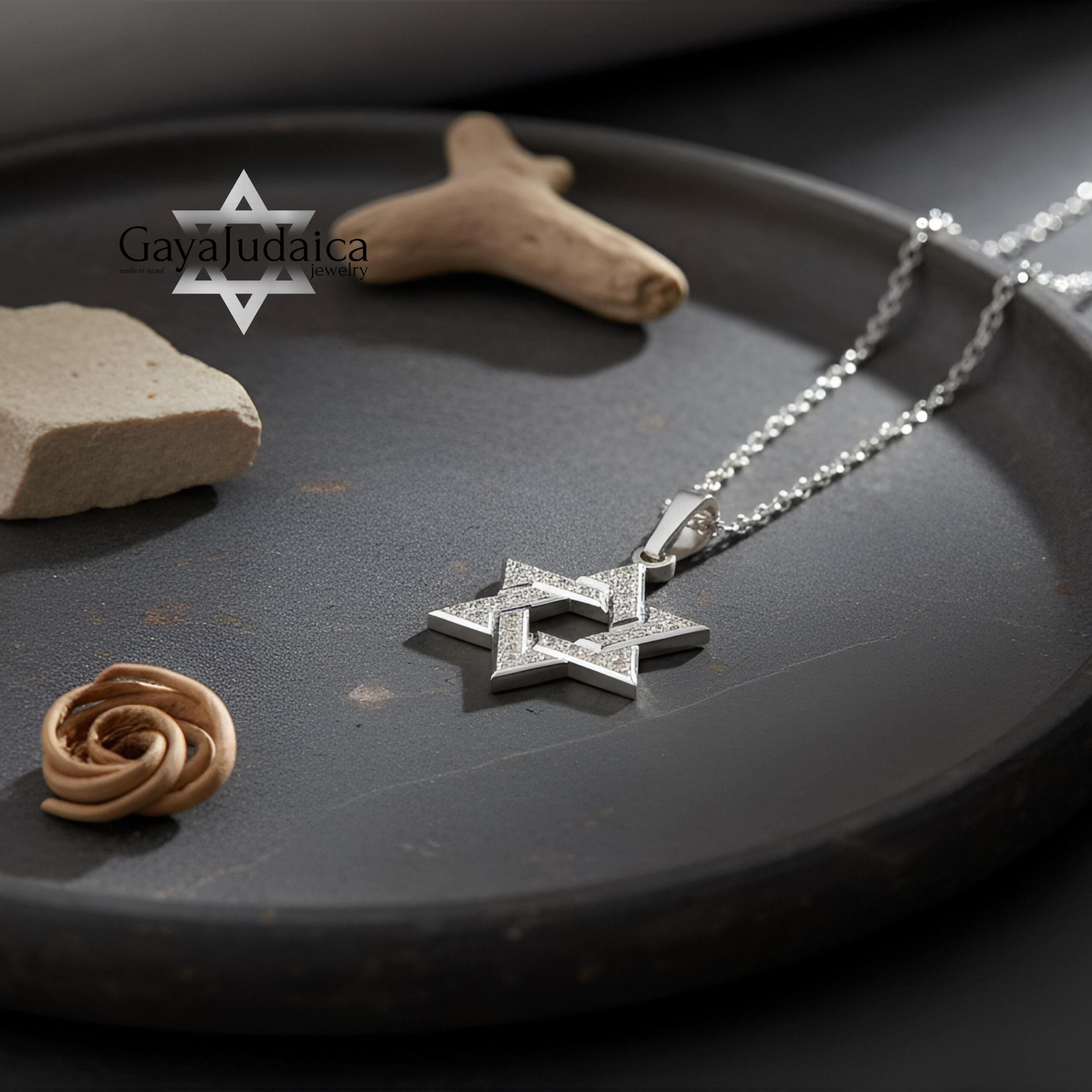 Sterling Silver Star of David Necklace — Statement Magen David Pendant Sterling Silver Star of David Necklace — Statement Magen David Pendant