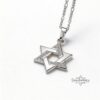 Zircon Star of David Necklace — view 2
