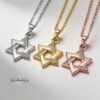 Zircon Star of David Necklace — view 6
