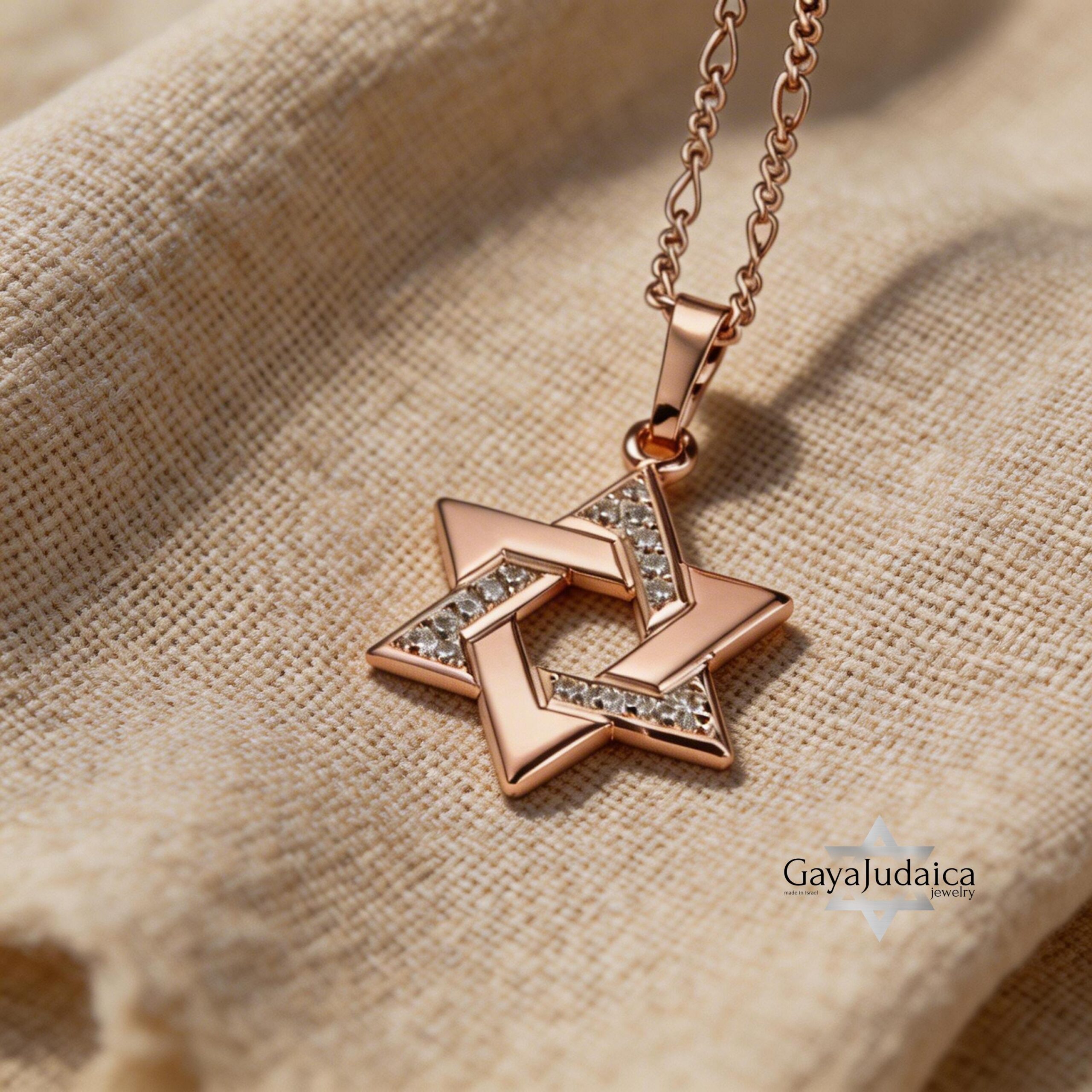 Zircon Star of David Necklace — Sterling Silver Jewish Jewelry Zircon Star of David Necklace — Sterling Silver Jewish Jewelry