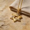 Zircon Star of David Necklace — view 15