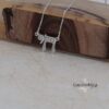 Mini Chai Necklace with Zirconia — Israeli Judaica — view 1