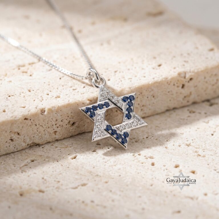 Star of David Pave Necklace — view 1