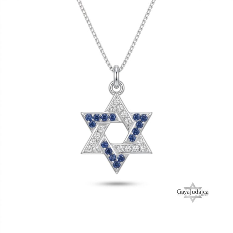 Star of David Pave Necklace — view 2
