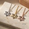 Star of David Pave Necklace — view 6