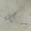 Zircon Pave Star of David Necklace — view 5