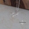 Zircon Pave Star of David Necklace — view 7
