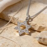 Zirconia Star of David Necklace — Sterling Silver Jewish Jewelry