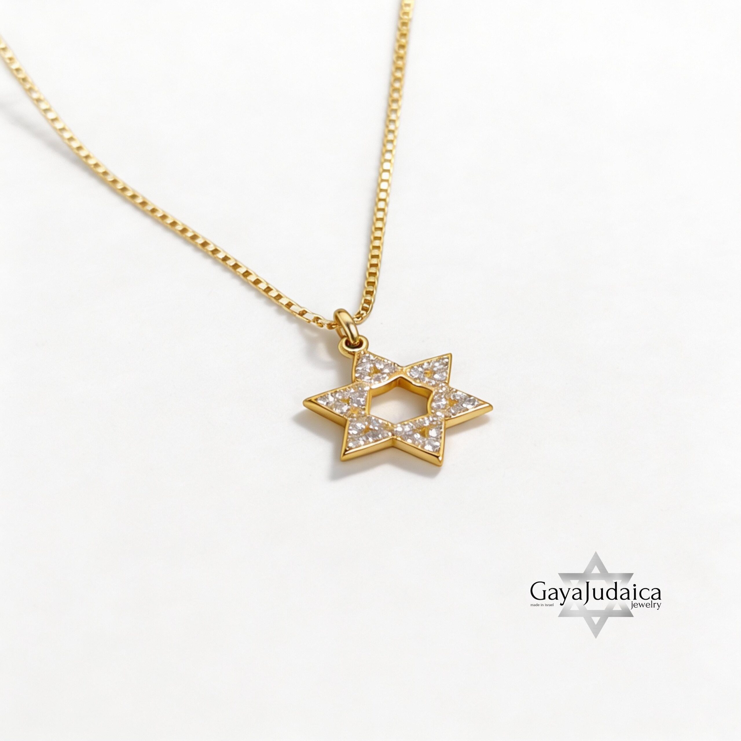 Zirconia Star of David Necklace — Sterling Silver Jewish Jewelry Zirconia Star of David Necklace — Sterling Silver Jewish Jewelry