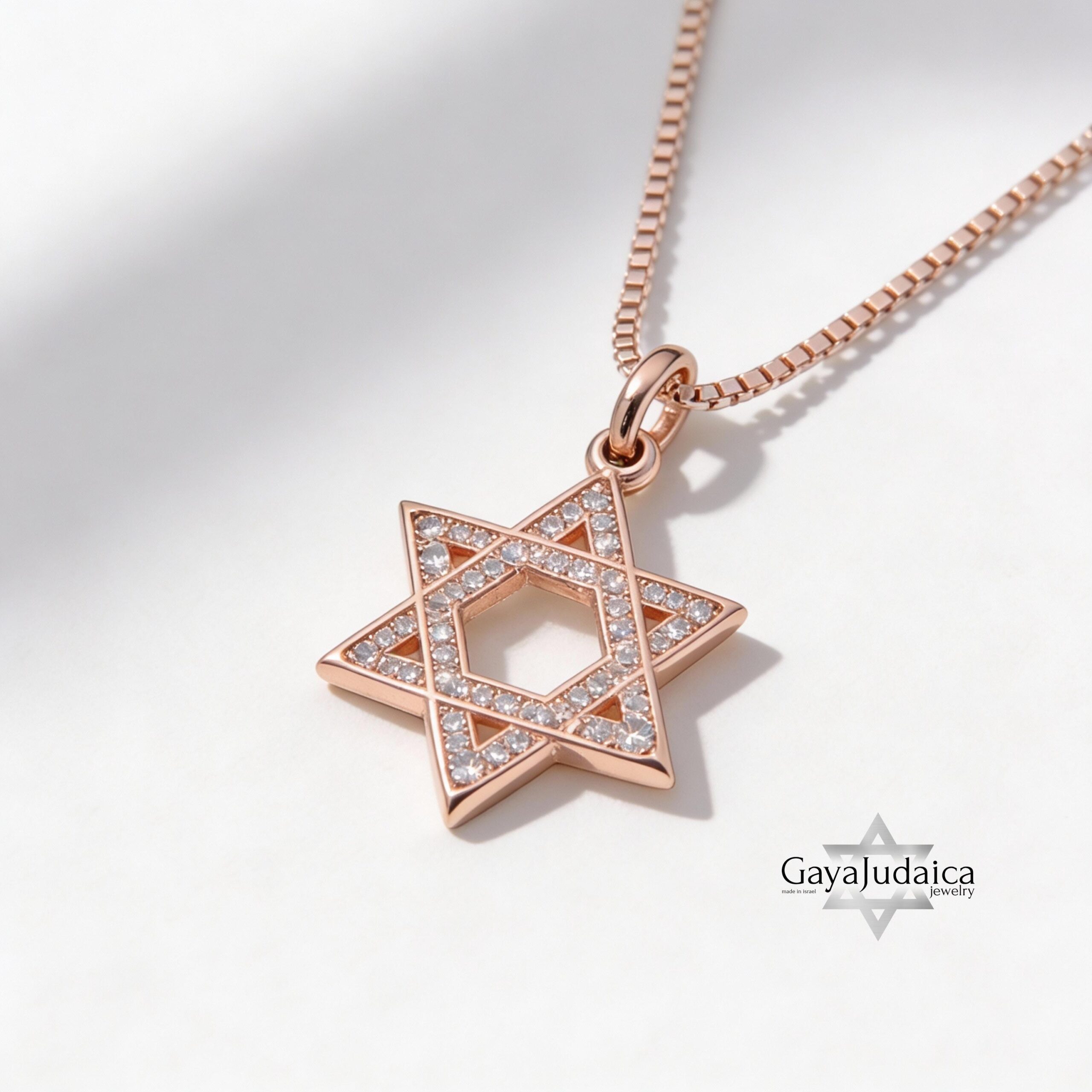 Zirconia Star of David Necklace — Sterling Silver Jewish Jewelry Zirconia Star of David Necklace — Sterling Silver Jewish Jewelry