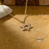 Zirconia Star of David Necklace — Sterling Silver — view 14