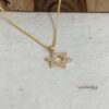 Zirconia Star of David Necklace — Sterling Silver — view 15