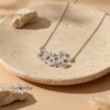 Personalized Hebrew Name Necklace with Heart — view 1