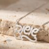 Custom Hebrew Name Necklace — view 8
