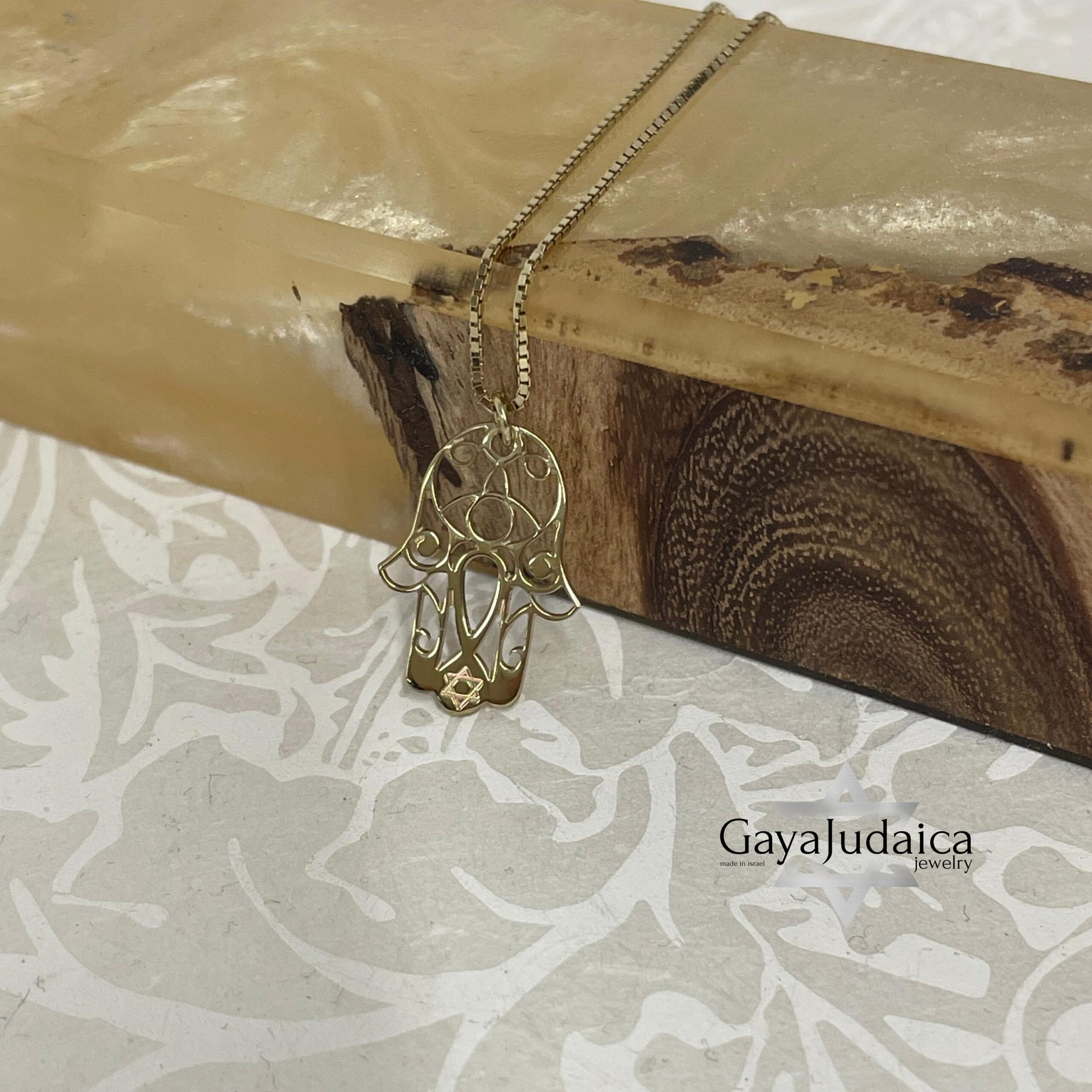 Hamsa Star of David Necklace — Sterling Silver Jewish Amulet Hamsa Star of David Necklace — Sterling Silver Jewish Amulet