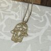 Hamsa Star of David Necklace — view 4
