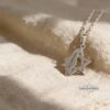 Star of David and Israel Map Pendant Necklace — view 1