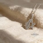 Star of David and Israel Map Pendant Necklace — Israeli Judaica