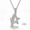 Star of David and Israel Map Pendant Necklace — view 2