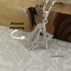 Star of David and Israel Map Pendant Necklace — view 4