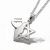 Star of David and Israel Map Pendant Necklace — view 5