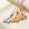 Star of David and Israel Map Pendant Necklace — view 8