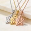 Star of David and Israel Map Pendant Necklace — view 9