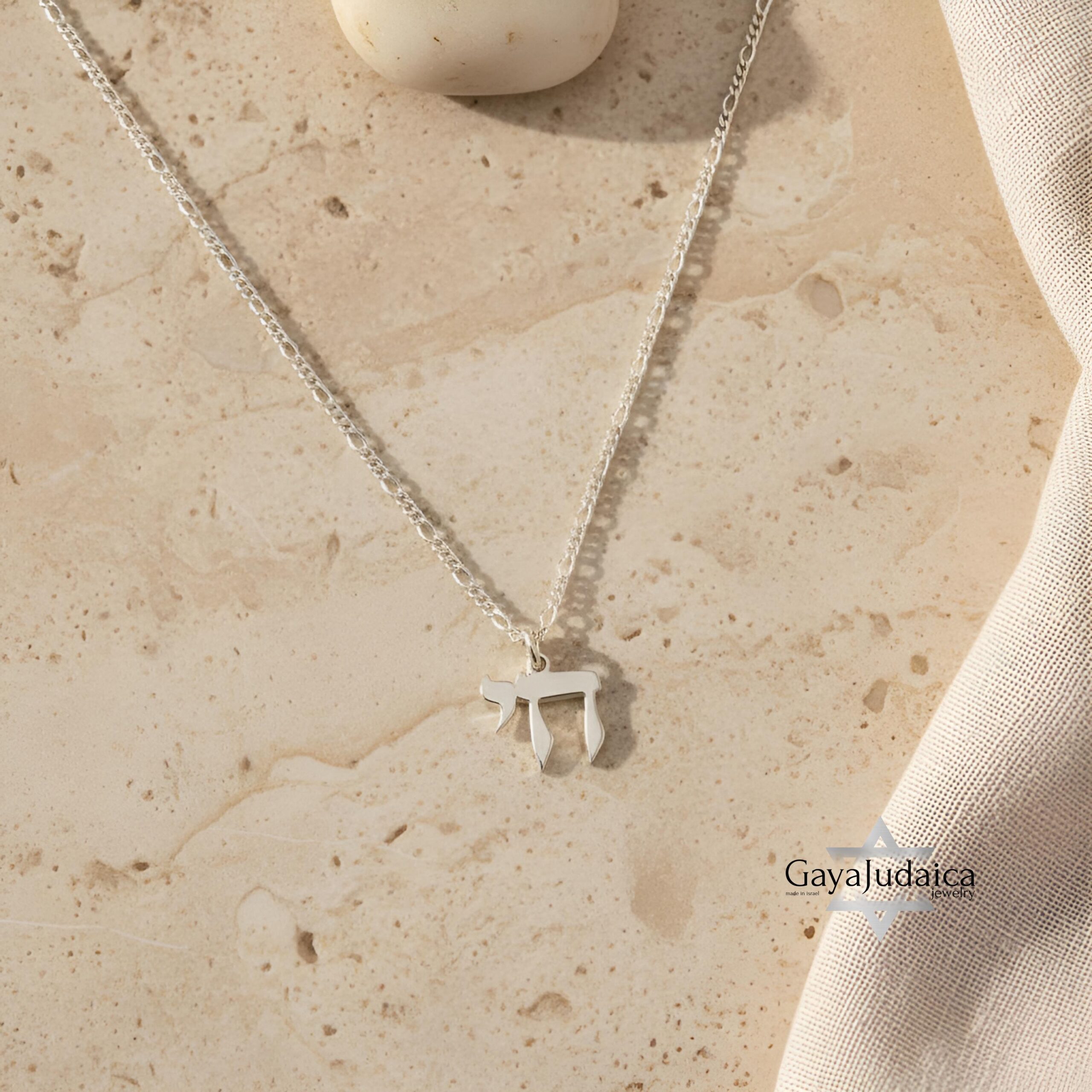 Men's Hebrew Chai Pendant Necklace — Sterling Silver Judaica Jewelry Men's Hebrew Chai Pendant Necklace — Sterling Silver Judaica Jewelry