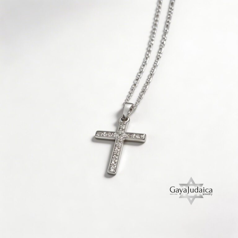 Cubic Zirconia Cross Necklace — view 2