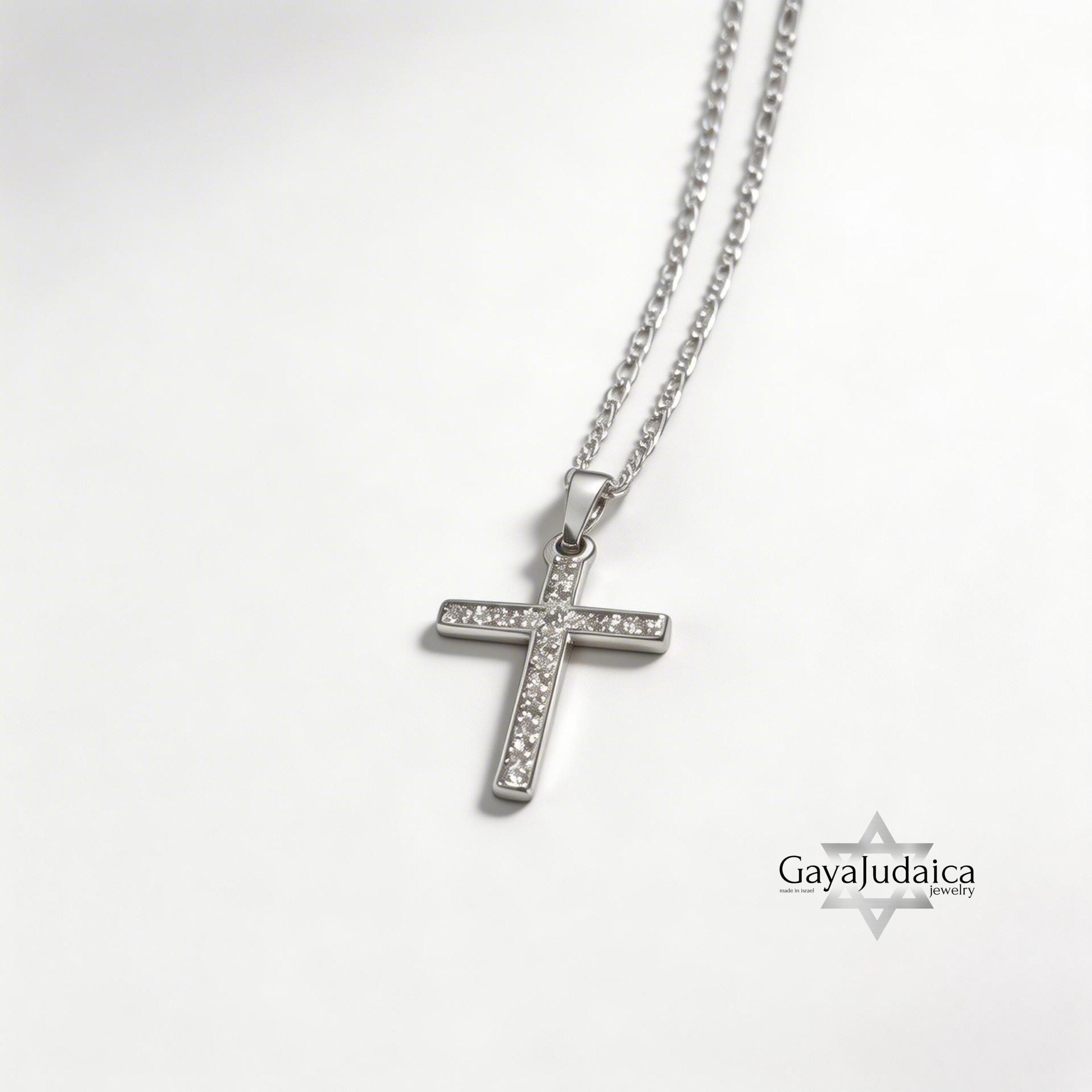 Cubic Zirconia Cross Necklace — Sterling Silver or 24K Gold Plated Cubic Zirconia Cross Necklace — Sterling Silver or 24K Gold Plated