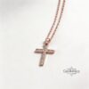Cubic Zirconia Cross Necklace — view 4