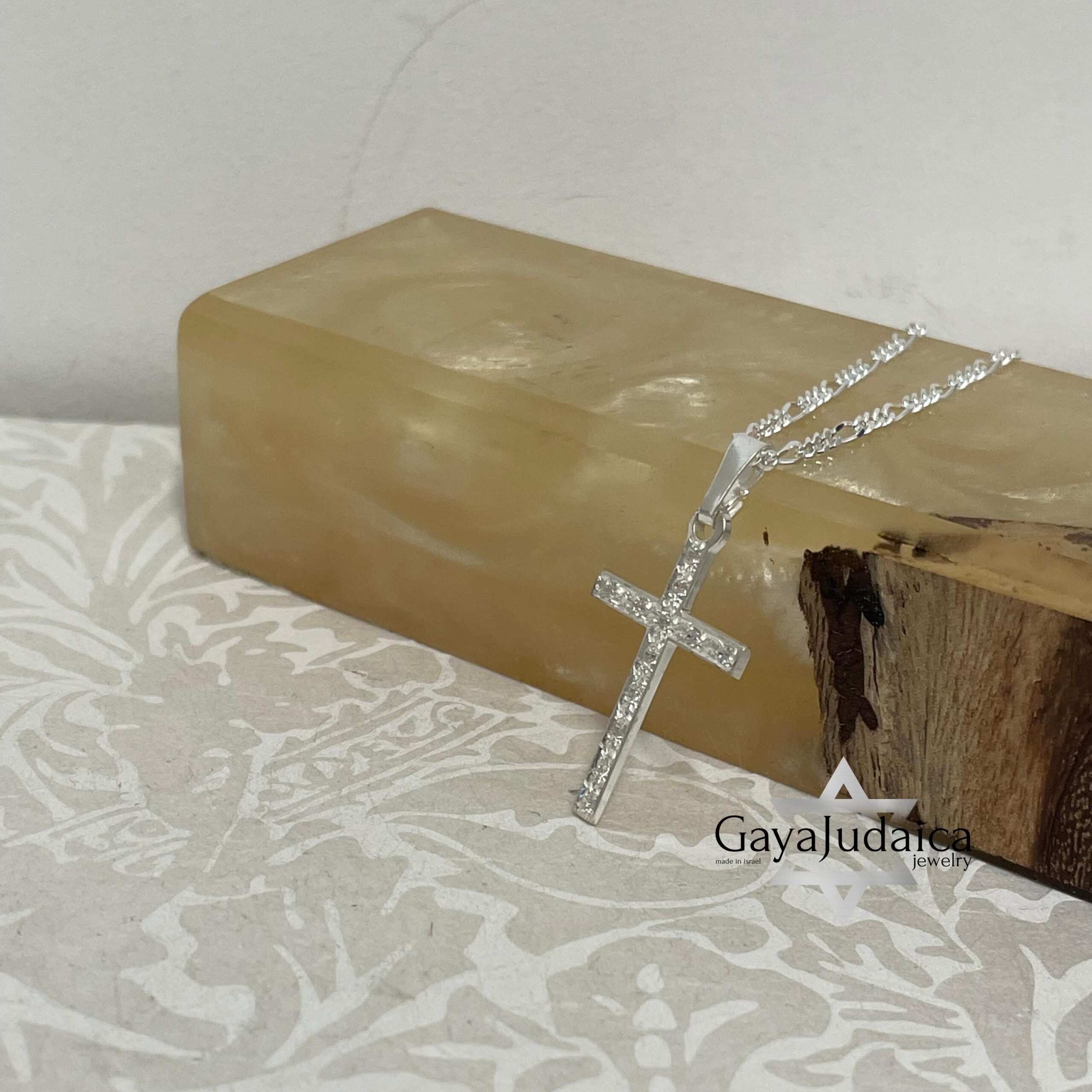 Cubic Zirconia Cross Necklace — Sterling Silver or 24K Gold Plated Cubic Zirconia Cross Necklace — Sterling Silver or 24K Gold Plated