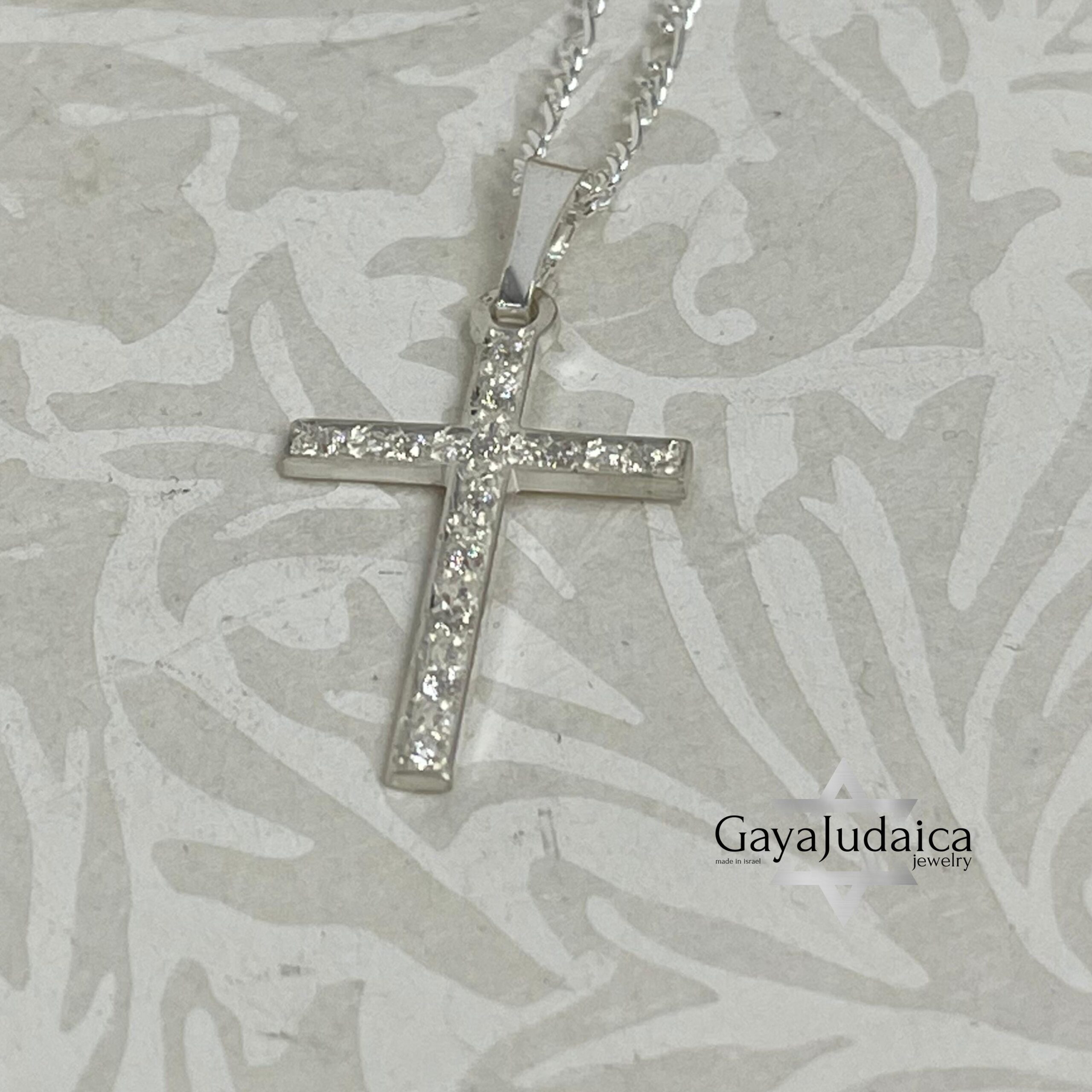 Cubic Zirconia Cross Necklace — Sterling Silver or 24K Gold Plated Cubic Zirconia Cross Necklace — Sterling Silver or 24K Gold Plated