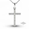 Cubic Zirconia Cross Necklace — view 12
