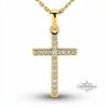 Cubic Zirconia Cross Necklace — view 13