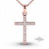 Cubic Zirconia Cross Necklace — view 14