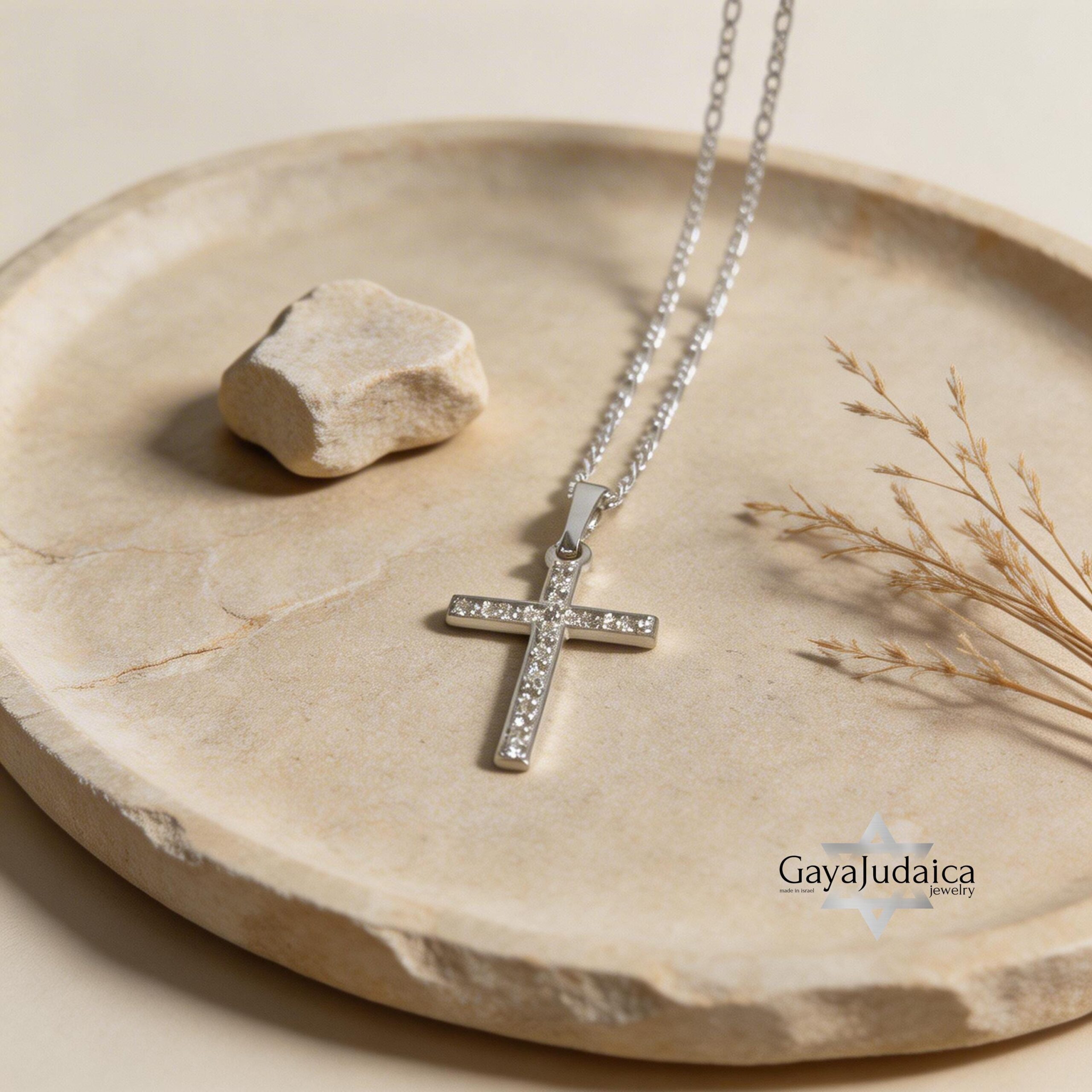 Cubic Zirconia Cross Necklace — Sterling Silver or 24K Gold Plated Cubic Zirconia Cross Necklace — Sterling Silver or 24K Gold Plated