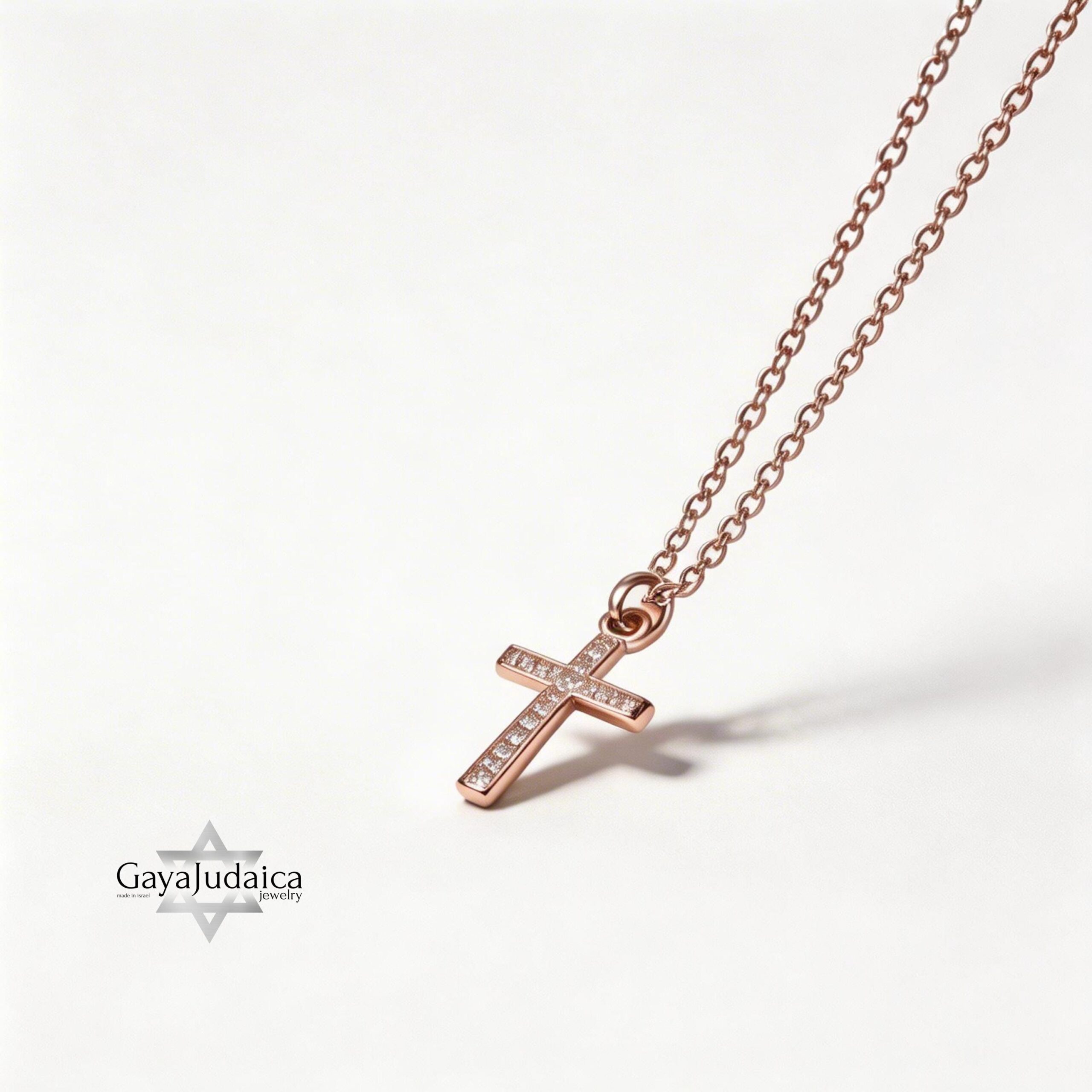 Dainty Cubic Zirconia Cross Pendant Necklace — Sterling Silver Cross Dainty Cubic Zirconia Cross Pendant Necklace — Sterling Silver Cross