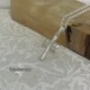 Zirconia Cross Necklace presented in Gaya Judaica gift box.