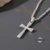 Cross Necklace lifestyle shot — everyday wear.