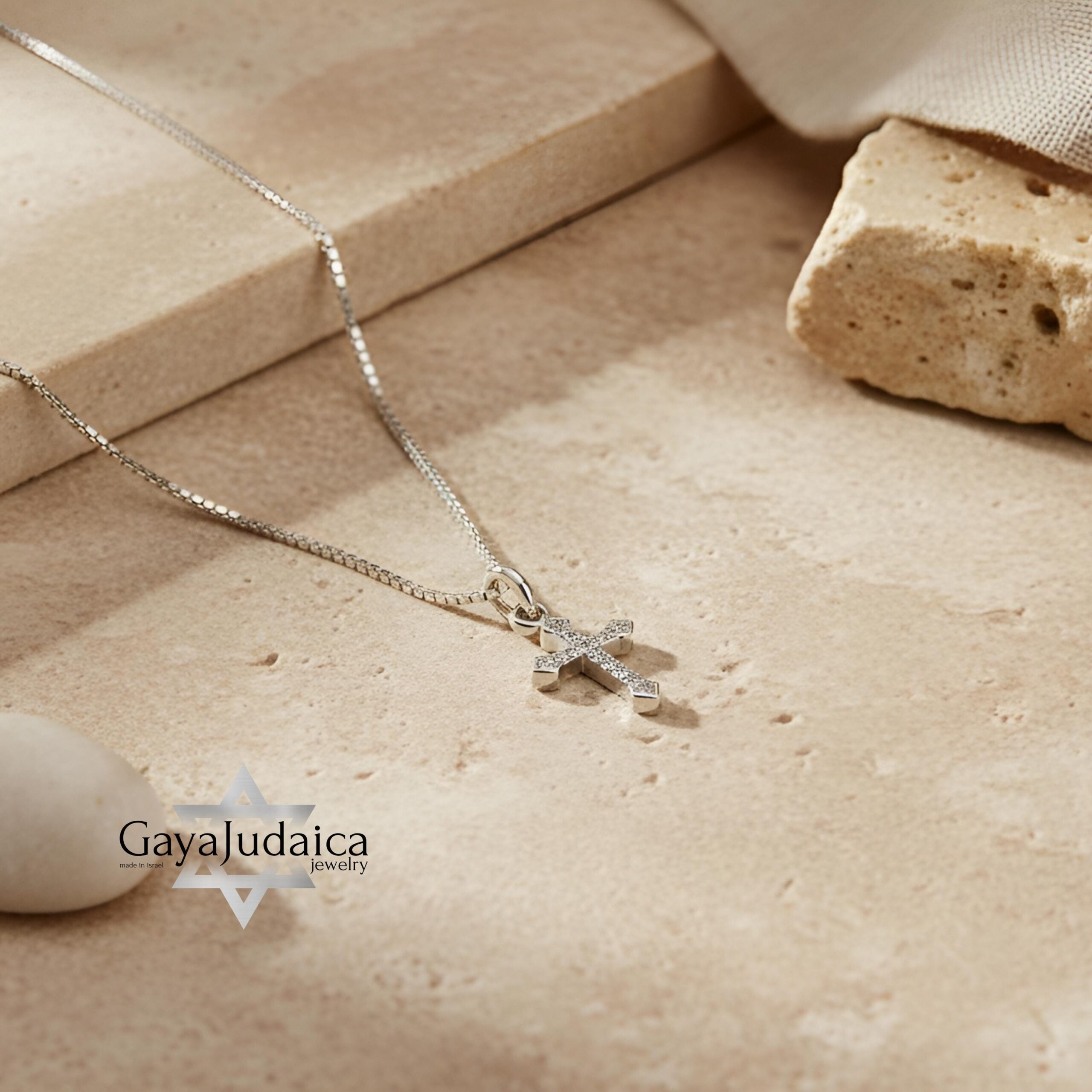 Pavé Zirconia Cross Necklace — Sterling Silver or 24K Gold Plated Pavé Zirconia Cross Necklace — Sterling Silver or 24K Gold Plated