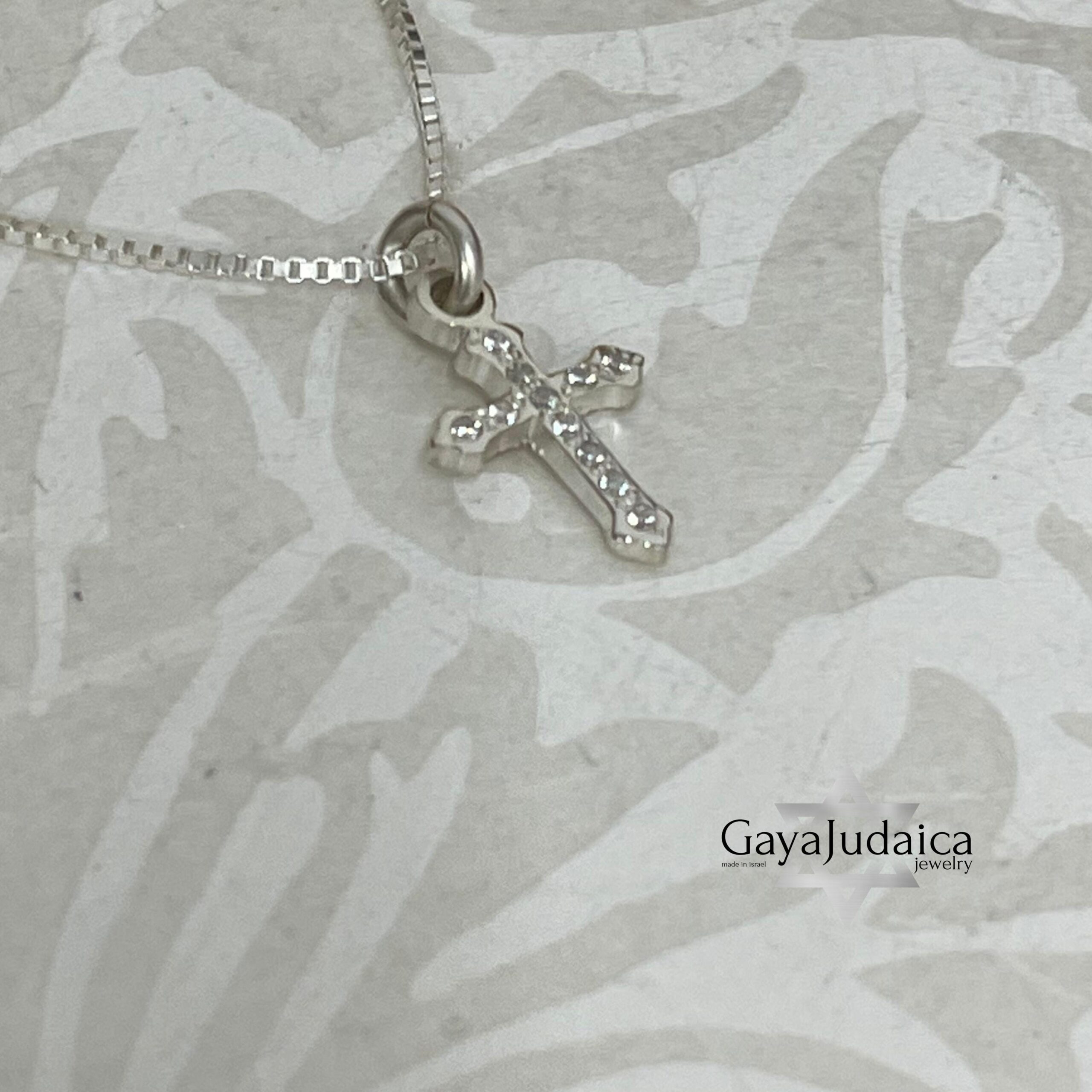 Pavé Zirconia Cross Necklace — Sterling Silver or 24K Gold Plated Pavé Zirconia Cross Necklace — Sterling Silver or 24K Gold Plated
