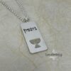 Sterling Silver Menorah Necklace — Israeli Judaica — view 3