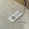 Engraved Sterling Silver Star of David Necklace — view 5