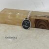 Sterling Silver Blessing Pendant Necklace — Israeli Judaica — view 4