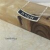 Personalized Hebrew Bar Name Pendant Necklace — Blackened Silver — view 2