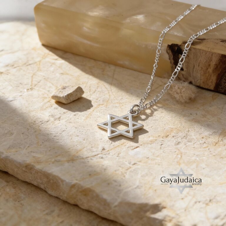 Sterling Silver Star of David Pendant — view 1