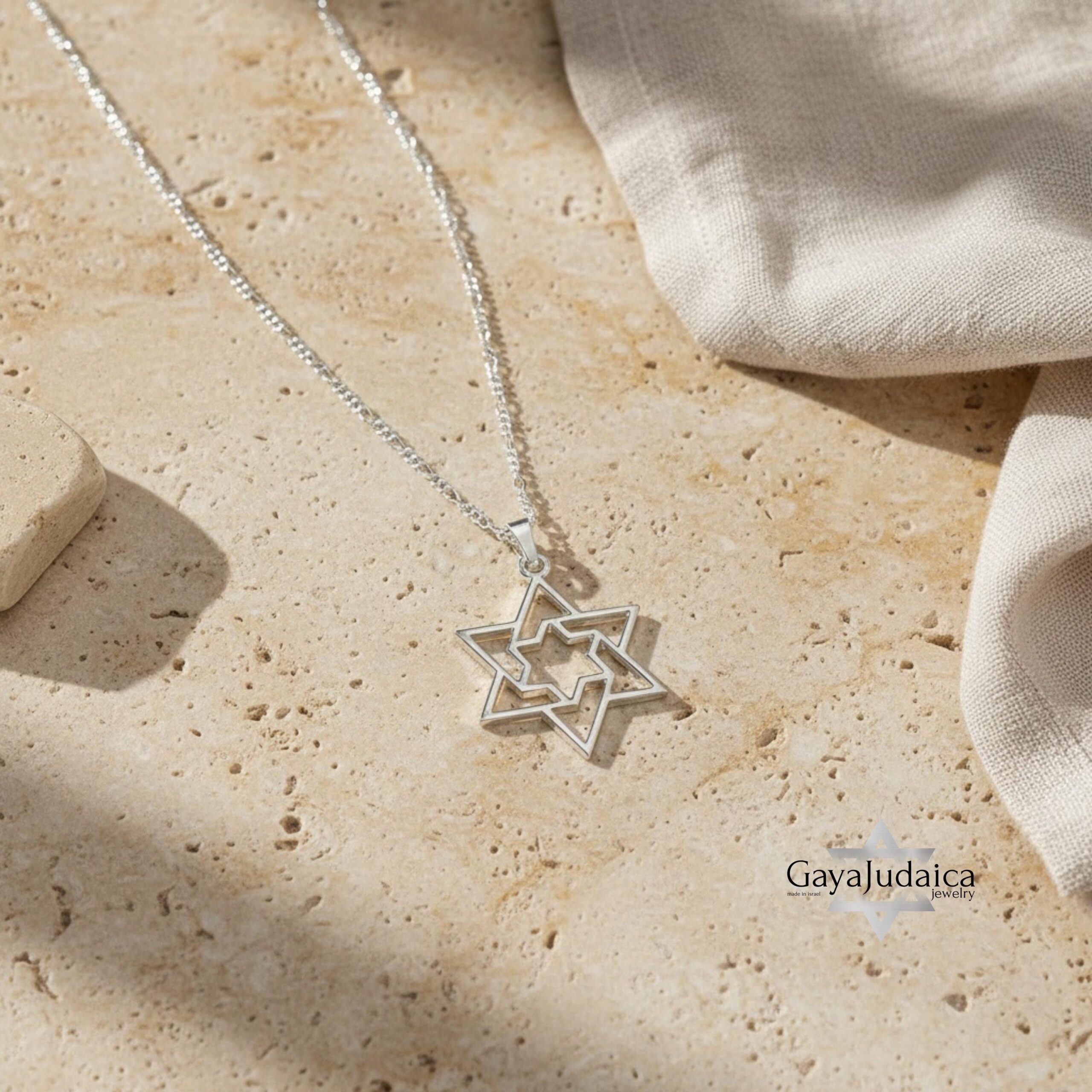 Large Star of David Necklace — Statement Magen David Pendant Large Star of David Necklace — Statement Magen David Pendant
